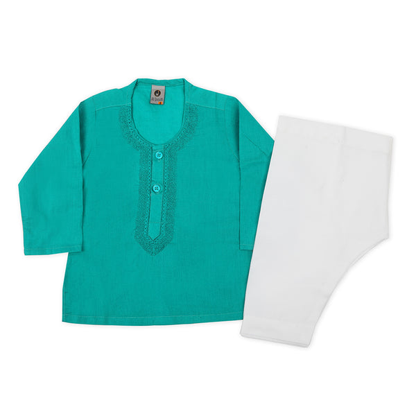 Newborn Boys Shalwar Suit - Green