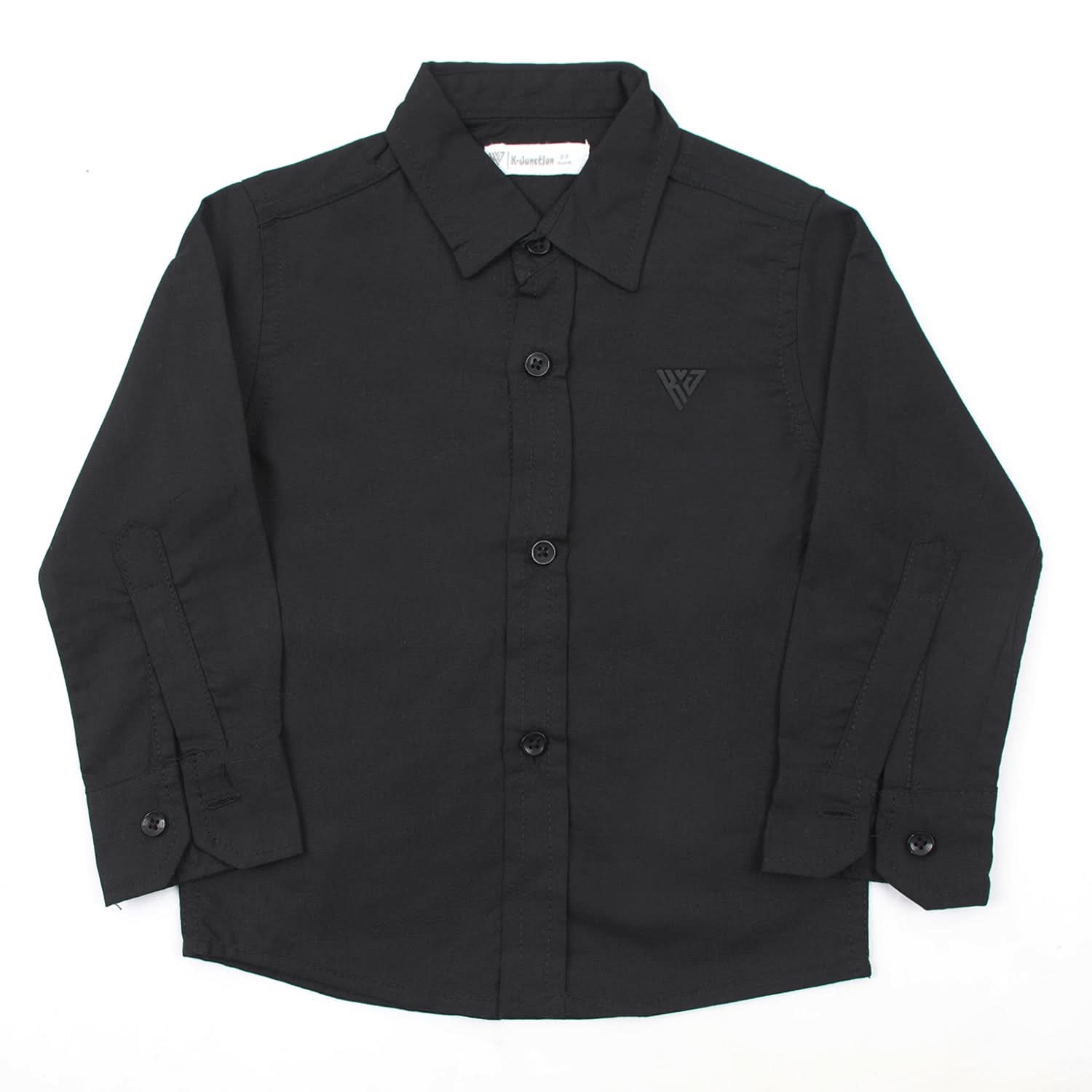 Boys Chambray Casual Full Sleeves Shirt - Black, Boys Shirts, Chase Value, Chase Value