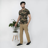 Men's Half Sleeves Night Suit - Light Brown, Men's Nightwear, Chase Value, Chase Value