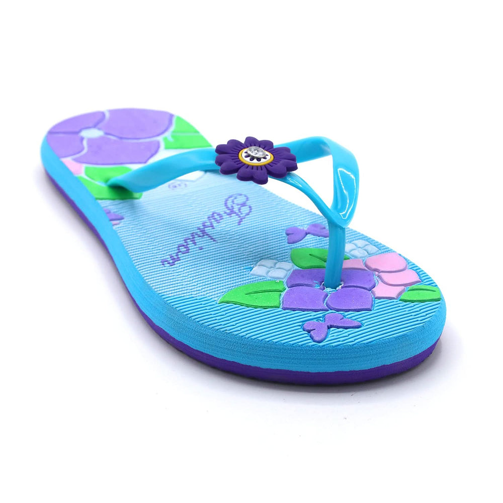 Women's Flip Flop Slipper - Cyan, Women Slippers, Chase Value, Chase Value