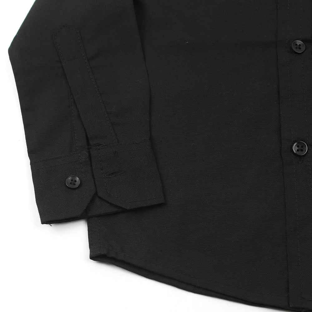 Boys Chambray Casual Full Sleeves Shirt - Black, Boys Shirts, Chase Value, Chase Value