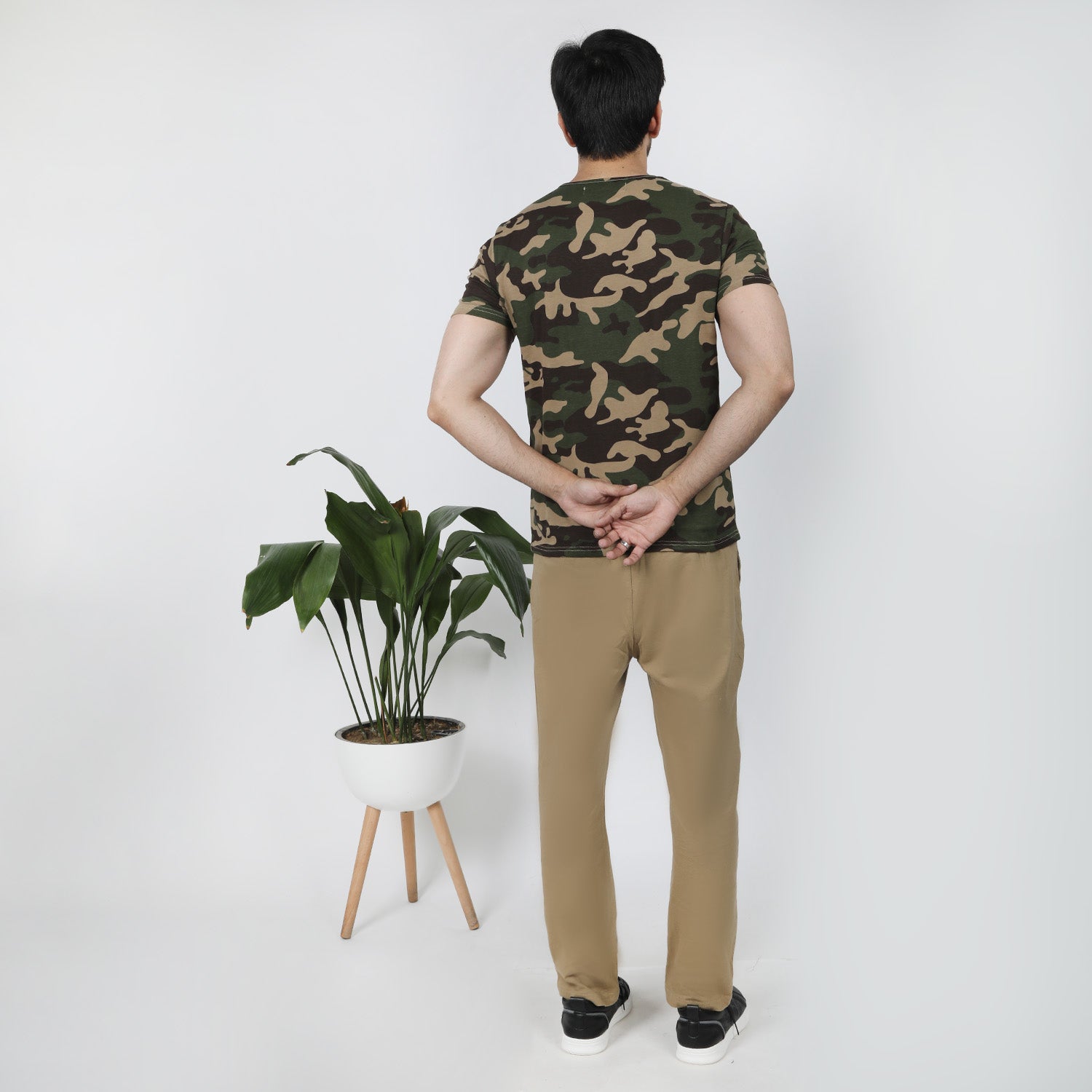 Men's Half Sleeves Night Suit - Light Brown, Men's Nightwear, Chase Value, Chase Value