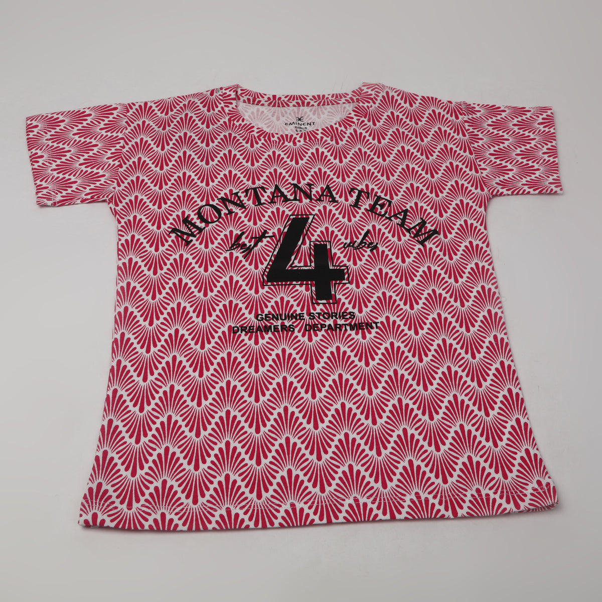 Eminent Girl's Half Sleeves T-Shirt - Red, Girls T-Shirts, Eminent, Chase Value