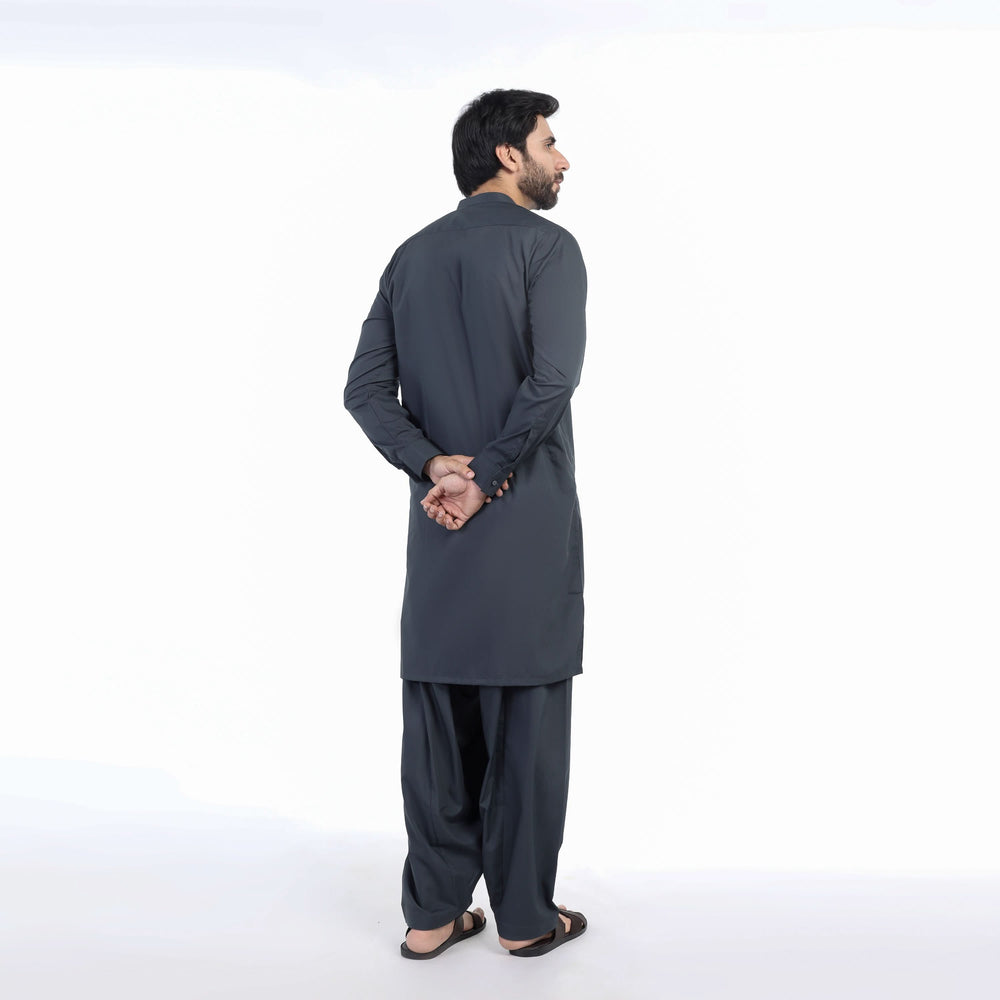 Eminent Men's Trim Fit Shalwar Suit - Dark  Grey, Men's Shalwar Kameez, Eminent, Chase Value