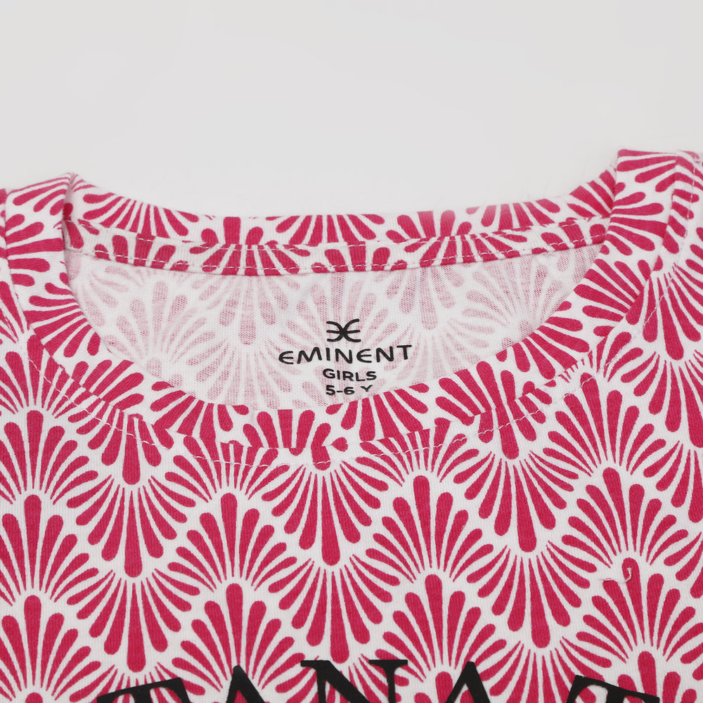 Eminent Girl's Half Sleeves T-Shirt - Red, Girls T-Shirts, Eminent, Chase Value