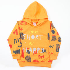 Girls Hoodie T-Shirt - Orange