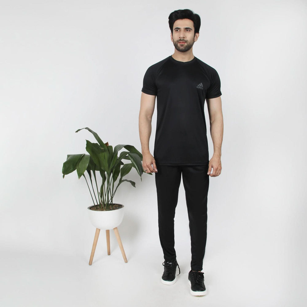 Men's Half Sleeves Track Suit - Black, Men's Track Suits, Chase Value, Chase Value
