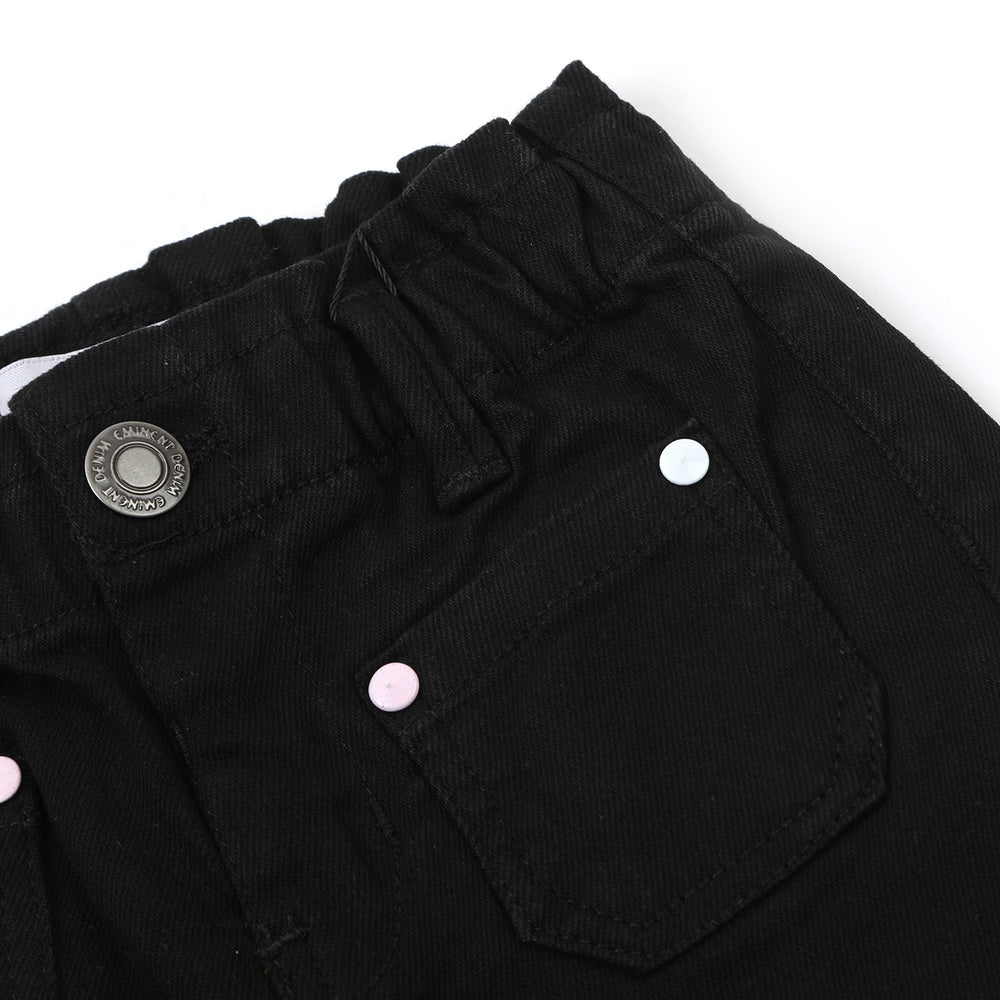 Eminent Newborn Girls Denim Pant - Black, Newborn Boys Shorts & Pants, Eminent, Chase Value