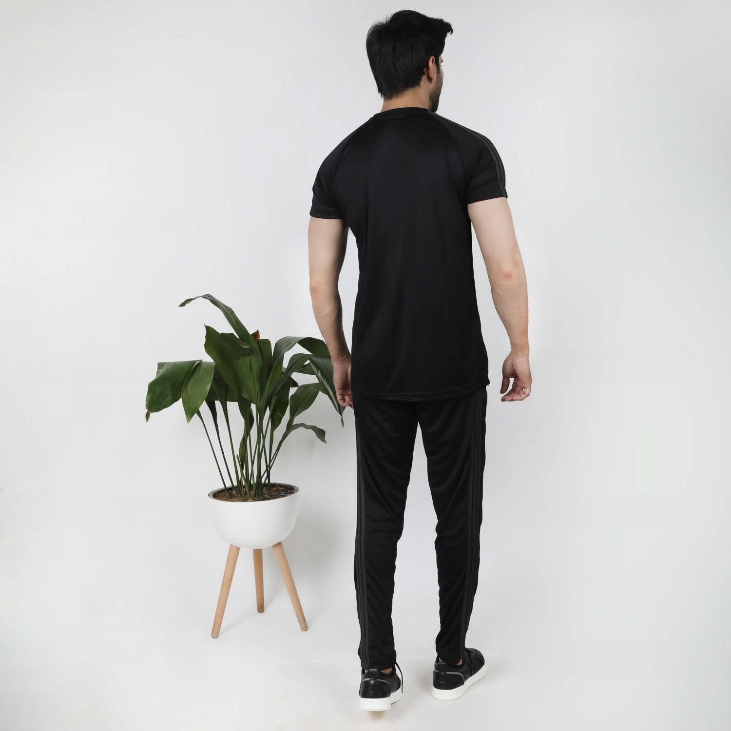 Men's Half Sleeves Track Suit - Black, Men's Track Suits, Chase Value, Chase Value
