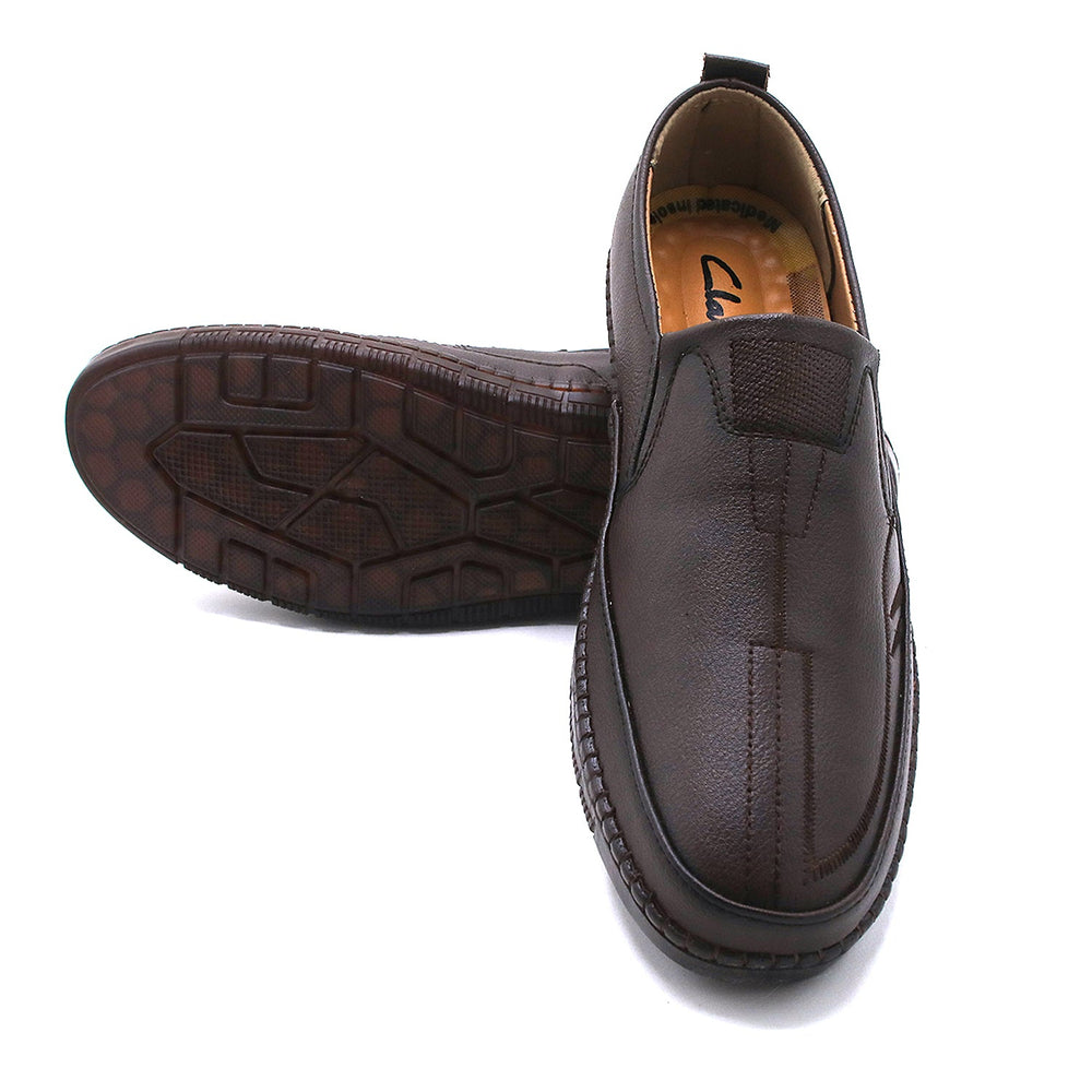 Clarke Leather Casual Shoes 2005/M281 - Brown, Men's Casual Shoes, Chase Value, Chase Value