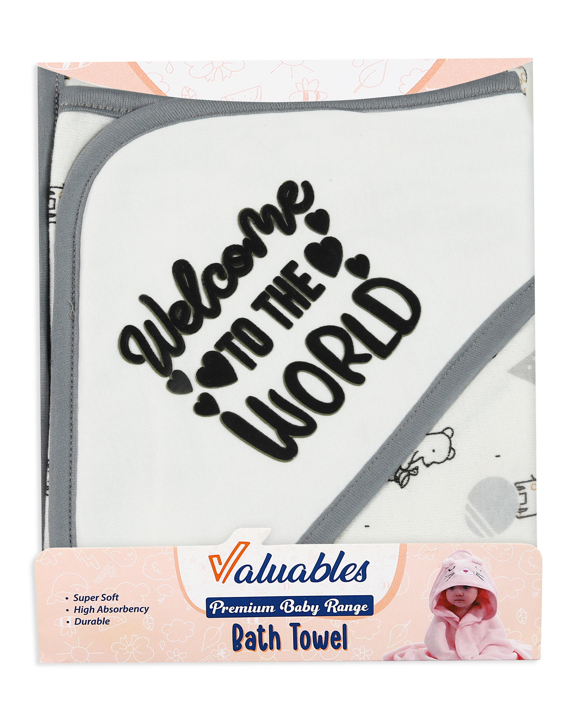 Valuables Baby Bath Towel