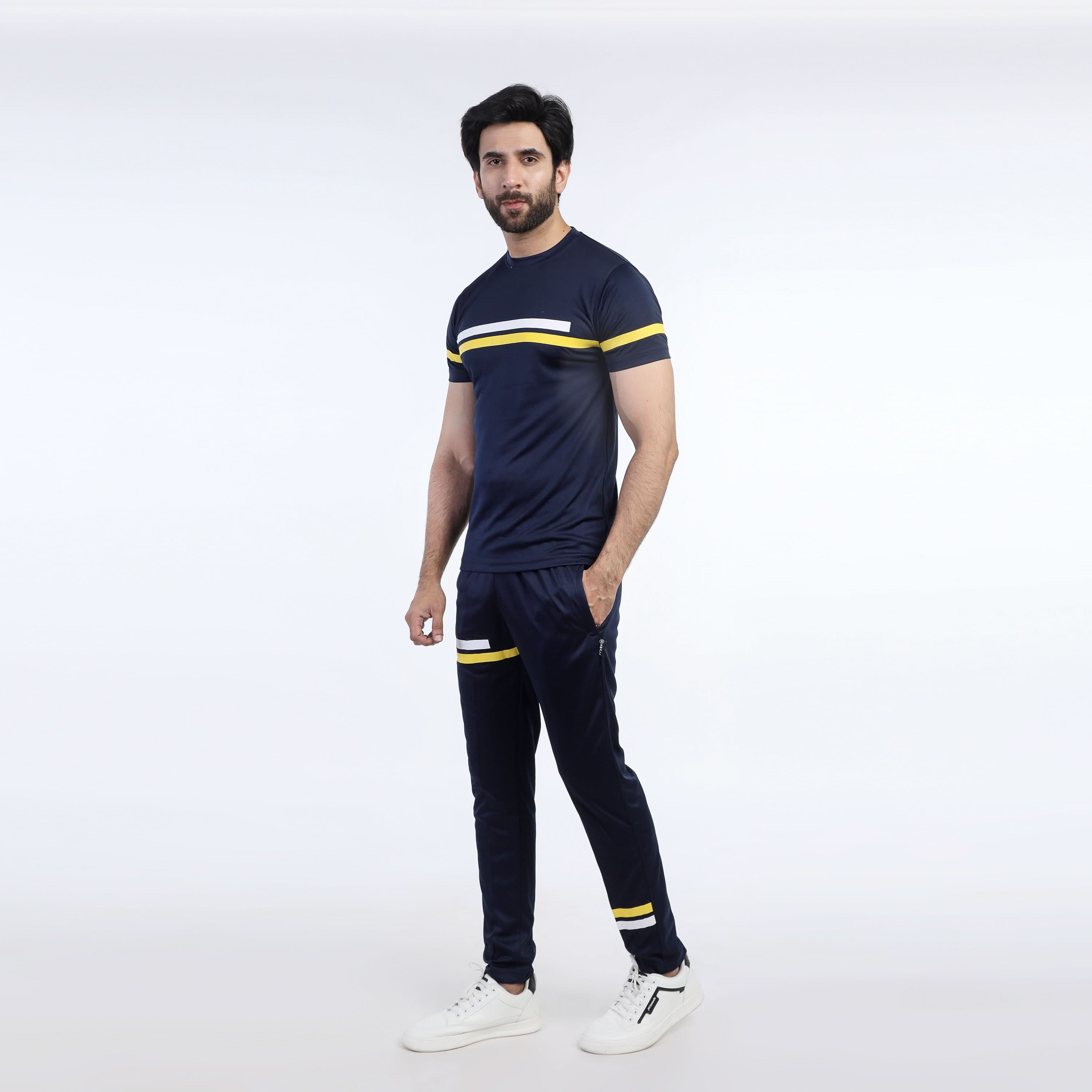 Men's Fancy Track Suit - Yellow, Men's Track Suits, Chase Value, Chase Value