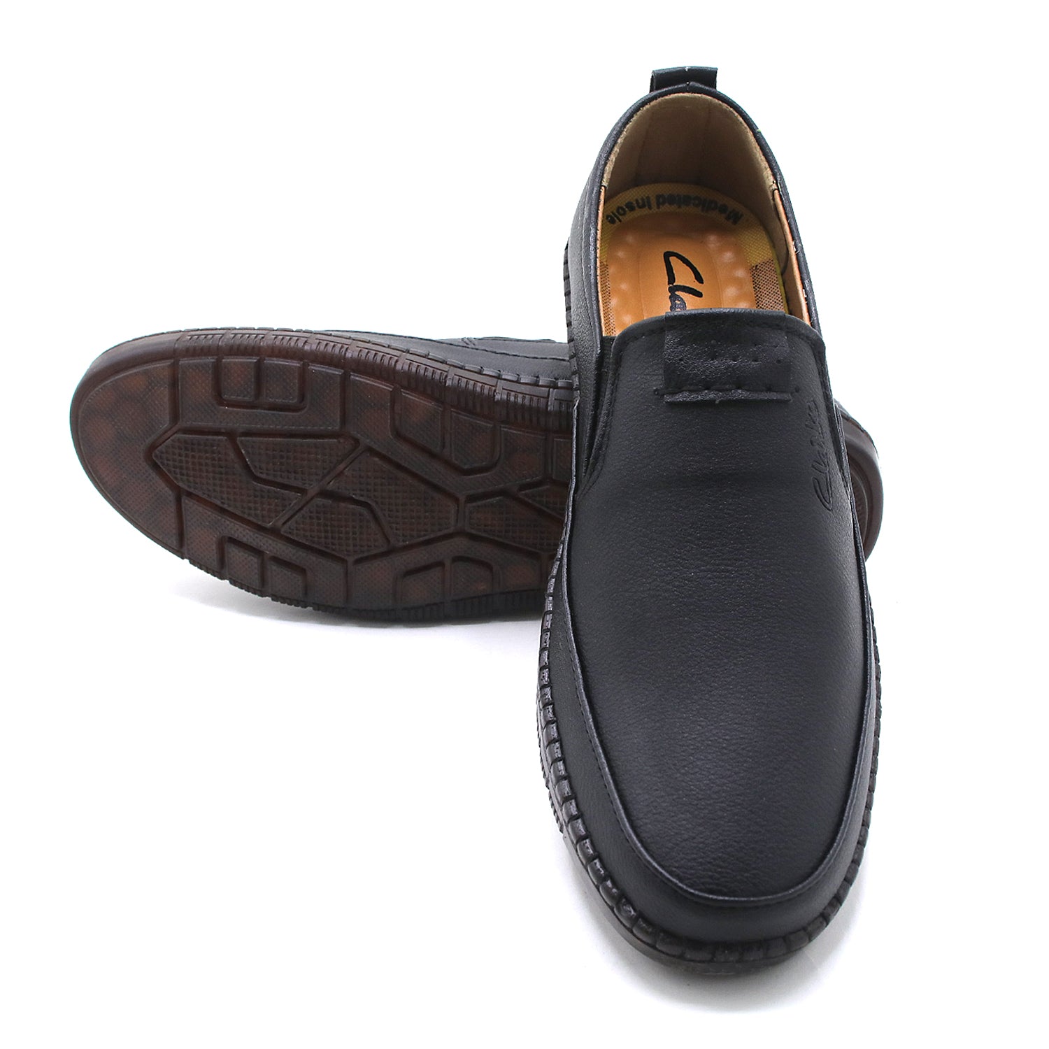 Clarke Leather Casual Shoes 2006/M282 - Black, Men's Casual Shoes, Chase Value, Chase Value