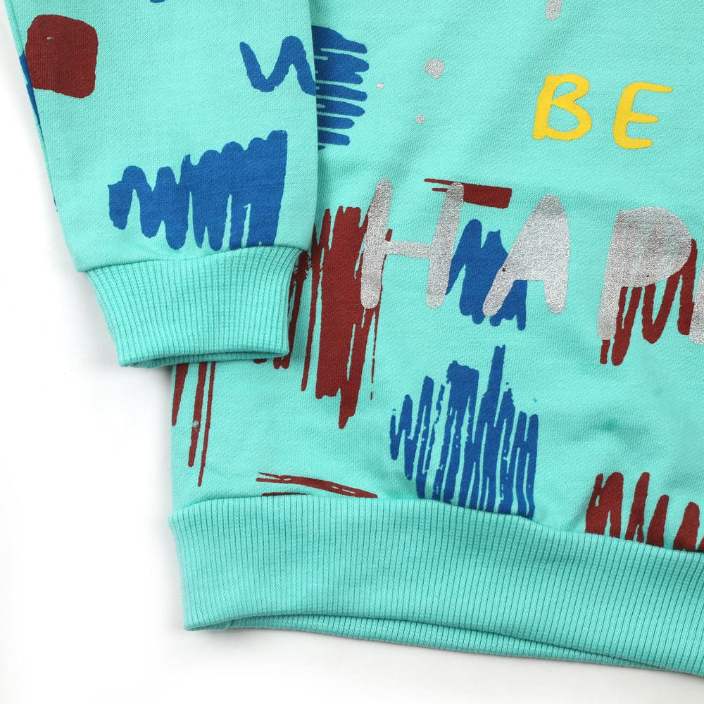 Girls Hoodie T-Shirt - Sea Green, Girls Hoodies & Sweat Shirts, Chase Value, Chase Value