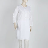 Women's Chicken Kari Kurti - White, Women Ready Kurtis, Chase Value, Chase Value