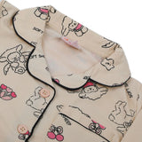 Newborn Girls Full Sleeves Night Suit - Beige, Newborn Girls Sets & Suits, Chase Value, Chase Value