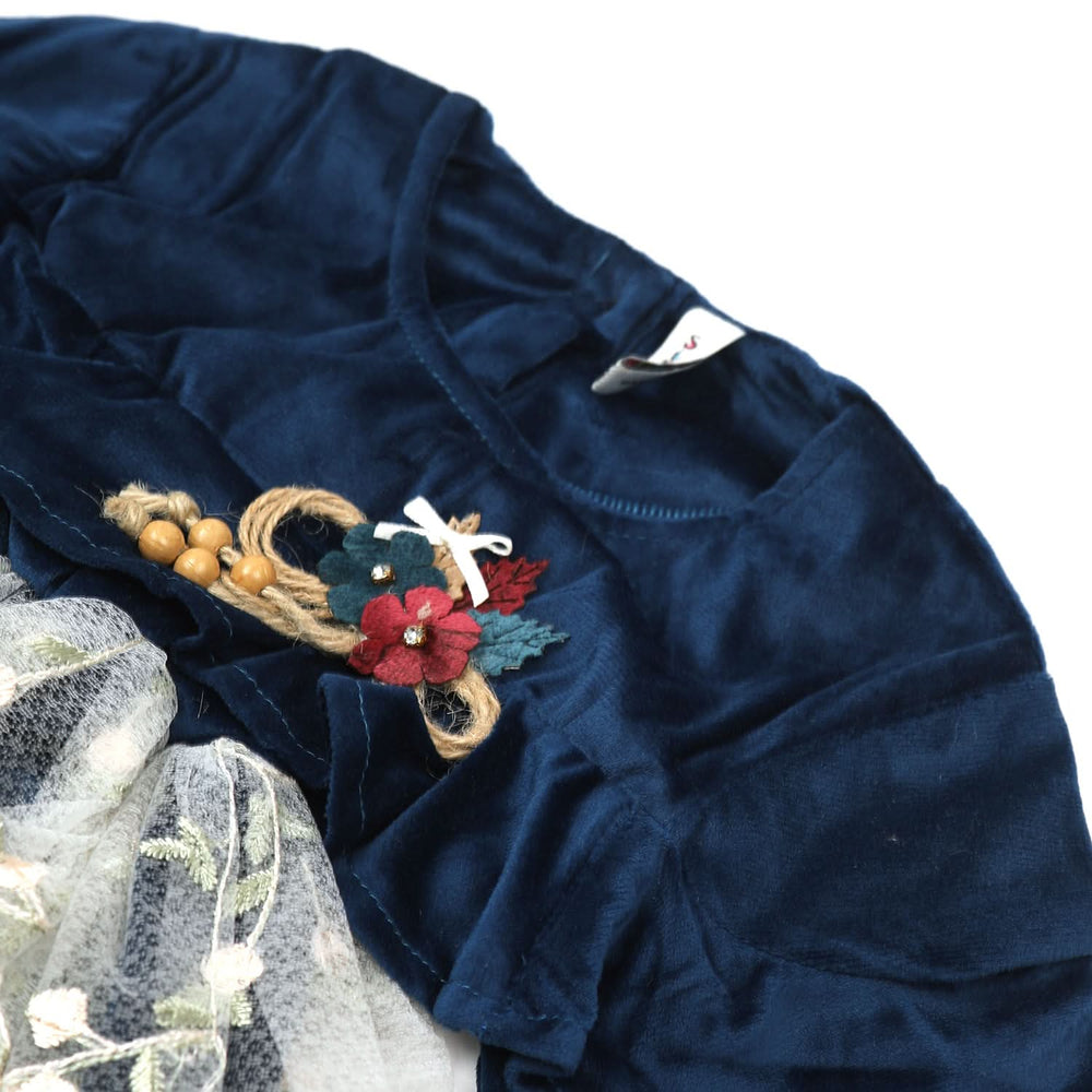 Girls Shalwar Suit - Steel Blue, Girls Shalwar Kameez, Chase Value, Chase Value
