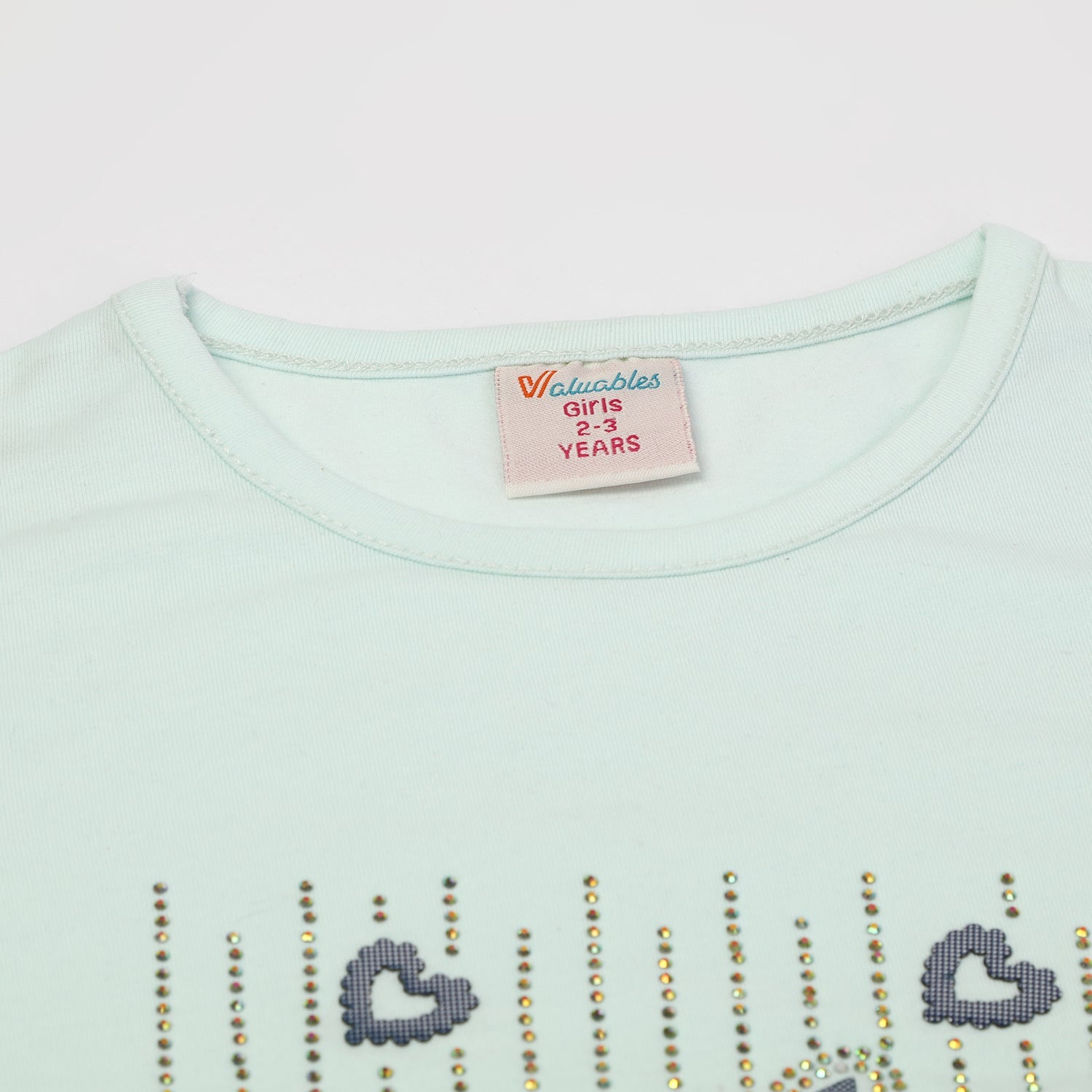 Girls Half Sleeves Skirt Suit - Cyan, Girls Suits, Chase Value, Chase Value