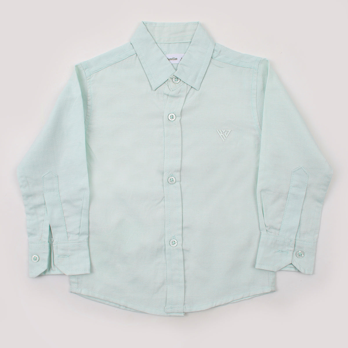 Boys Chambray Casual Full Sleeves Shirt - Green, Boys Shirts, Chase Value, Chase Value
