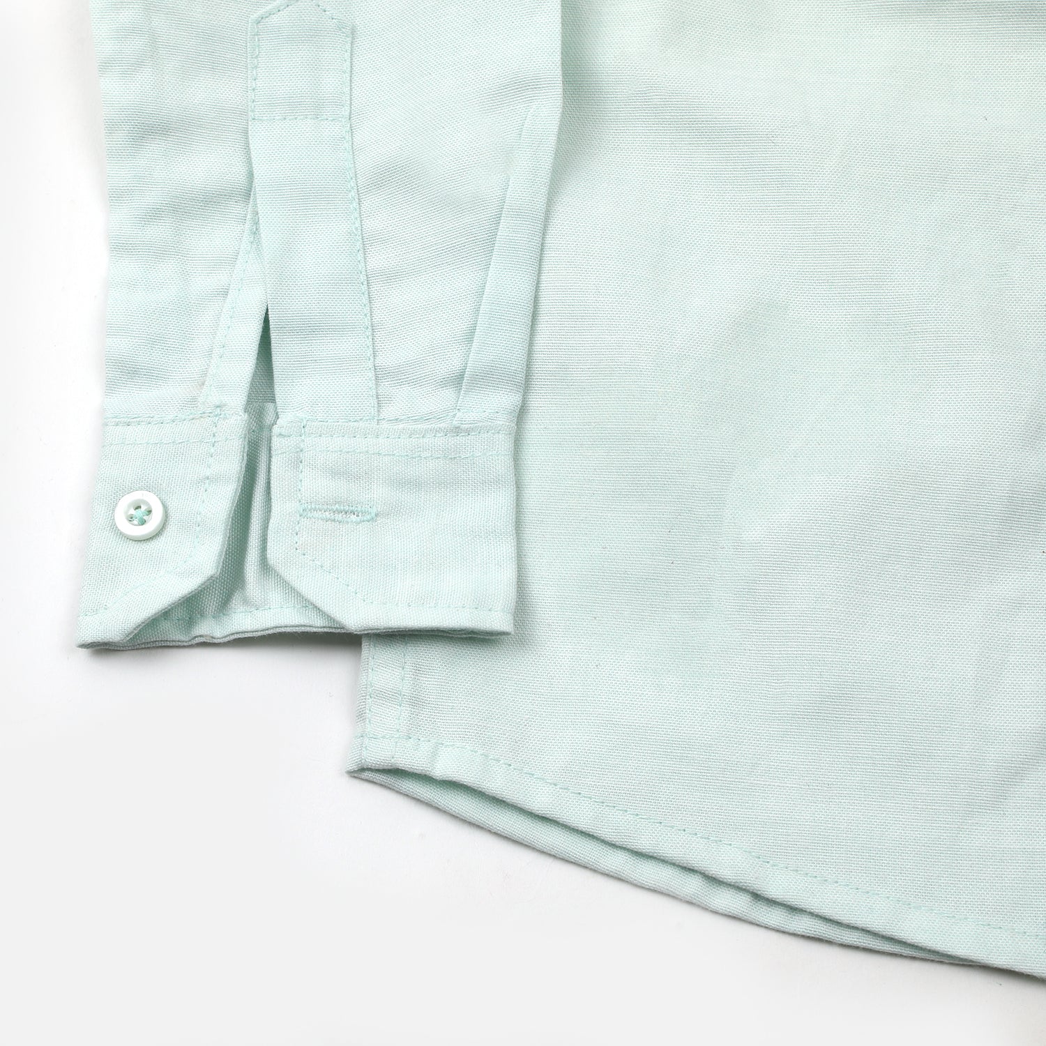 Boys Chambray Casual Full Sleeves Shirt - Green, Boys Shirts, Chase Value, Chase Value