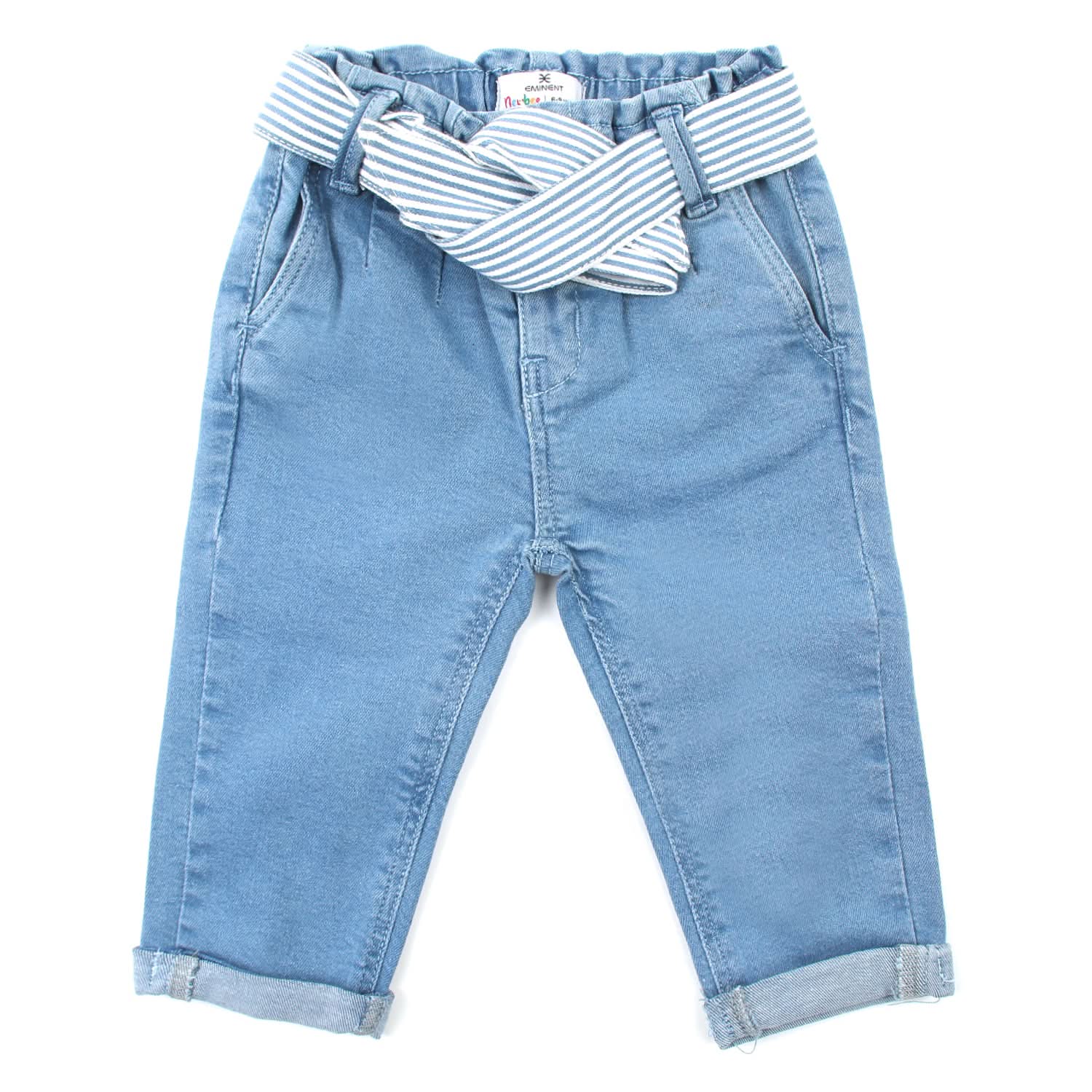 Eminent Newborn Girls Denim Pant - Ice Blue, Newborn Girls Shorts Skirts & Pants, Eminent, Chase Value