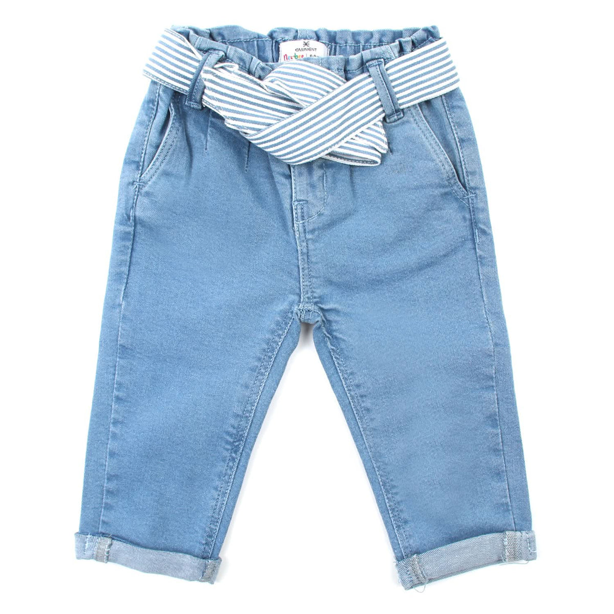 Eminent Newborn Girls Denim Pant - Ice Blue, Newborn Girls Shorts Skirts & Pants, Eminent, Chase Value