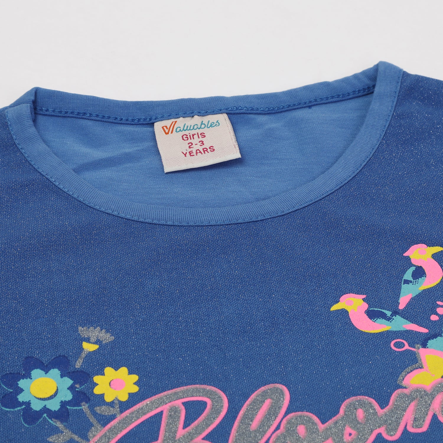 Girls Half Sleeves Skirt Suit - Blue, Girls Suits, Chase Value, Chase Value