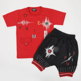 Boys Half Sleeves Suit - Red, Boys Sets & Suits, Chase Value, Chase Value
