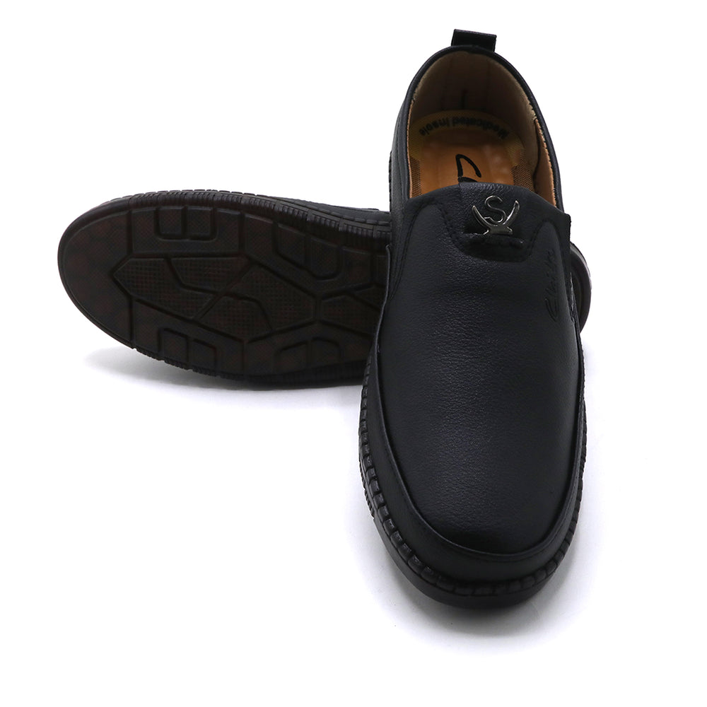 Clarke Leather Casual Shoes 2002/M280 - Black, Men's Casual Shoes, Chase Value, Chase Value