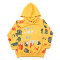 Girls Hoodie T-Shirt - Yellow