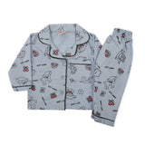 Newborn Girls Full Sleeves Night Suit - Blue, Newborn Girls Sets & Suits, Chase Value, Chase Value