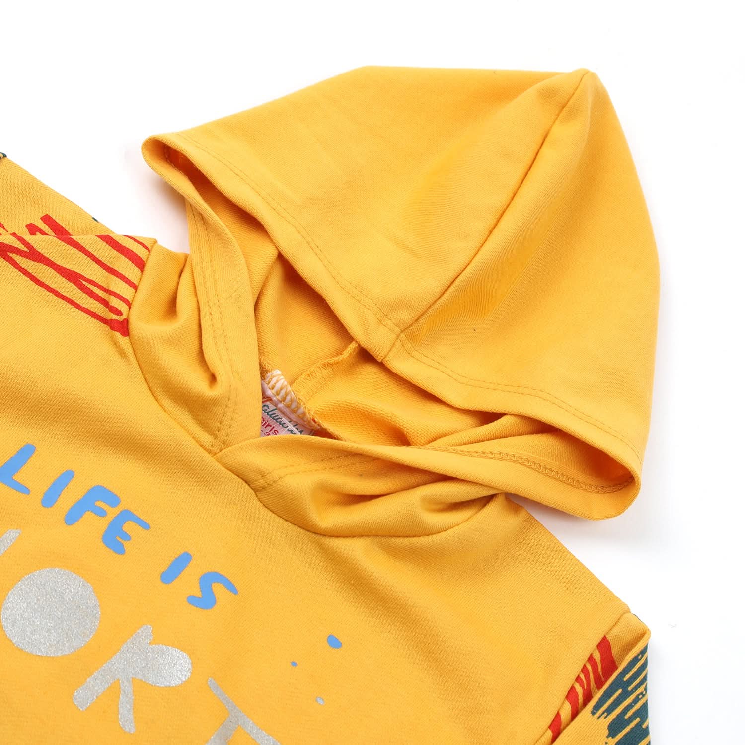 Girls Hoodie T-Shirt - Yellow, Girls Hoodies & Sweat Shirts, Chase Value, Chase Value