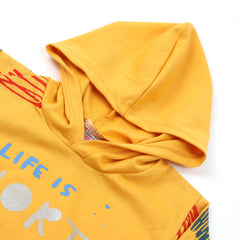 Girls Hoodie T-Shirt - Yellow