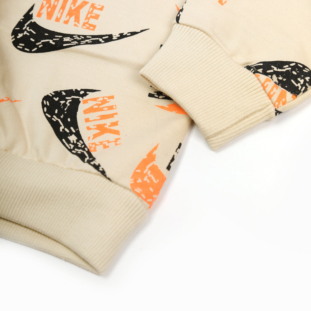 Boys Hoodie T-Shirt - Beige, Boys Hoodies & Sweat Shirts, Chase Value, Chase Value