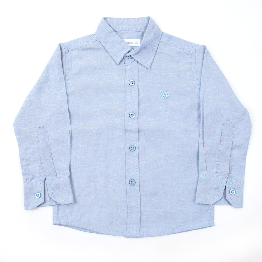 Boys Chambray Casual Full Sleeves Shirt - Light Blue, Boys Shirts, Chase Value, Chase Value