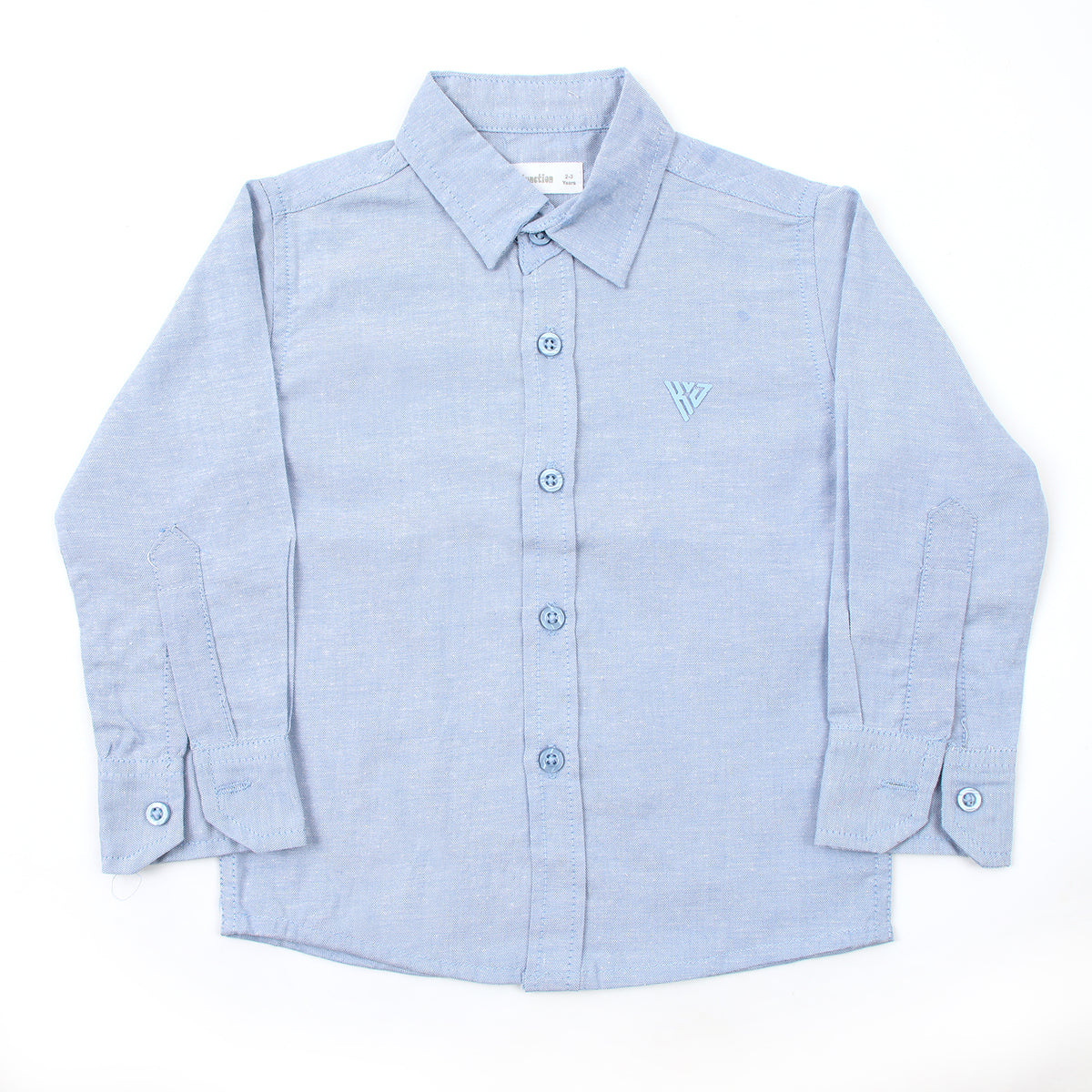 Boys Chambray Casual Full Sleeves Shirt - Light Blue, Boys Shirts, Chase Value, Chase Value