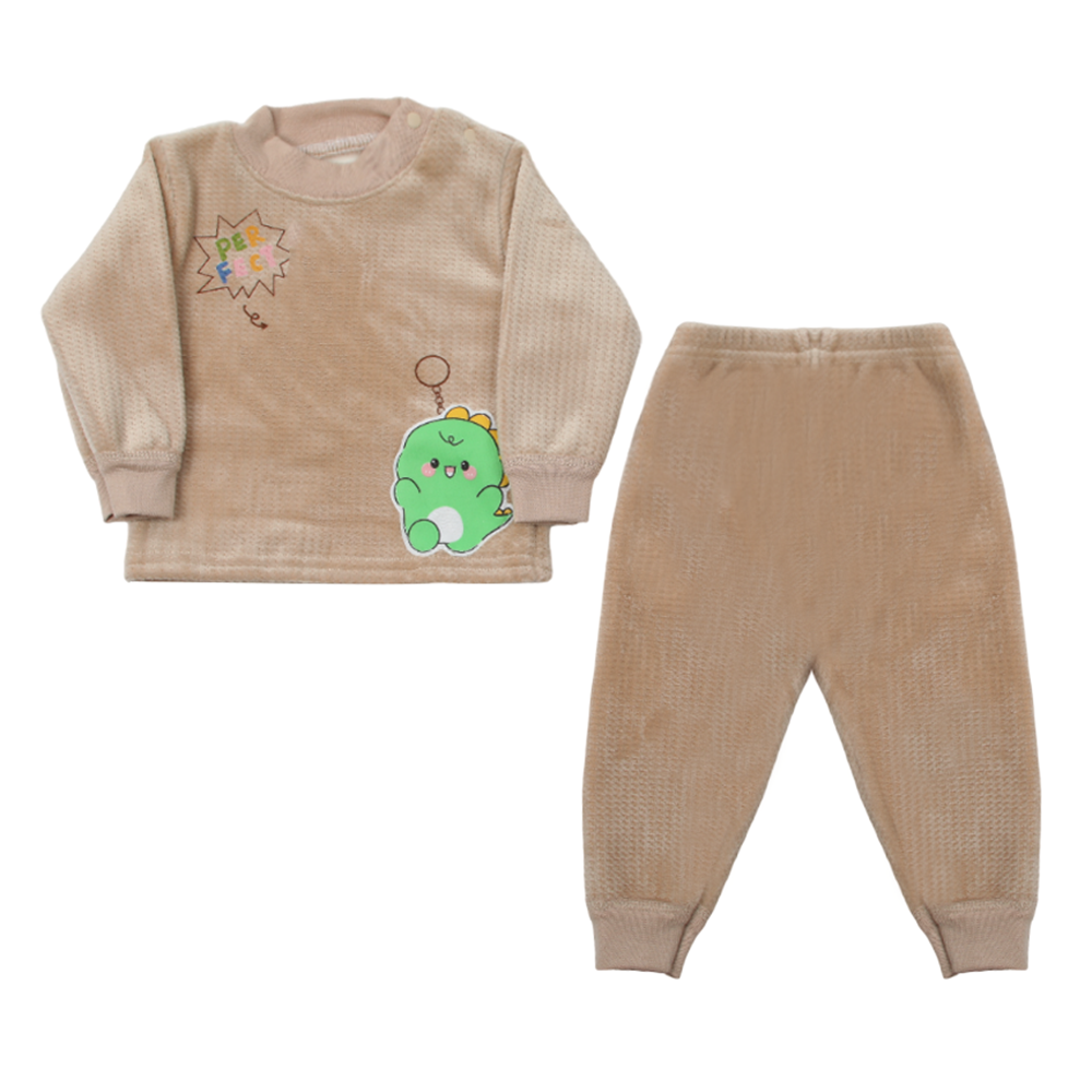 Newborn Boys Full Sleeves Suit - Beige, Newborn Boys Sets & Suits, Chase Value, Chase Value