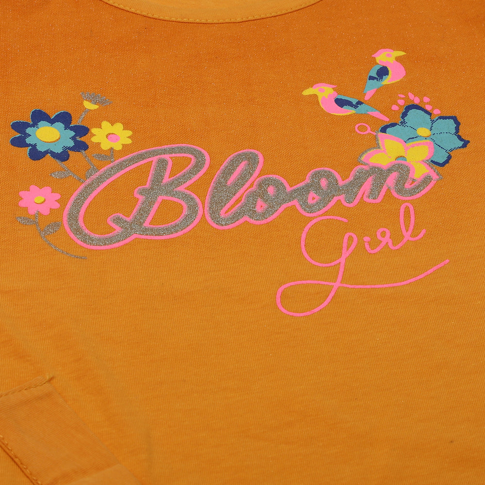 Girls Half Sleeves Skirt Suit - Mustard, Girls Suits, Chase Value, Chase Value