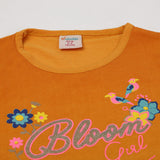 Girls Half Sleeves Skirt Suit - Mustard, Girls Suits, Chase Value, Chase Value