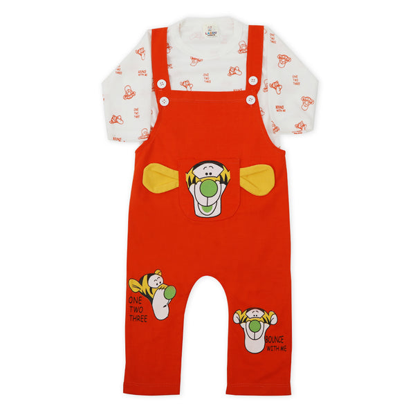 Newborn Boys Full Sleeves Romper - Orange