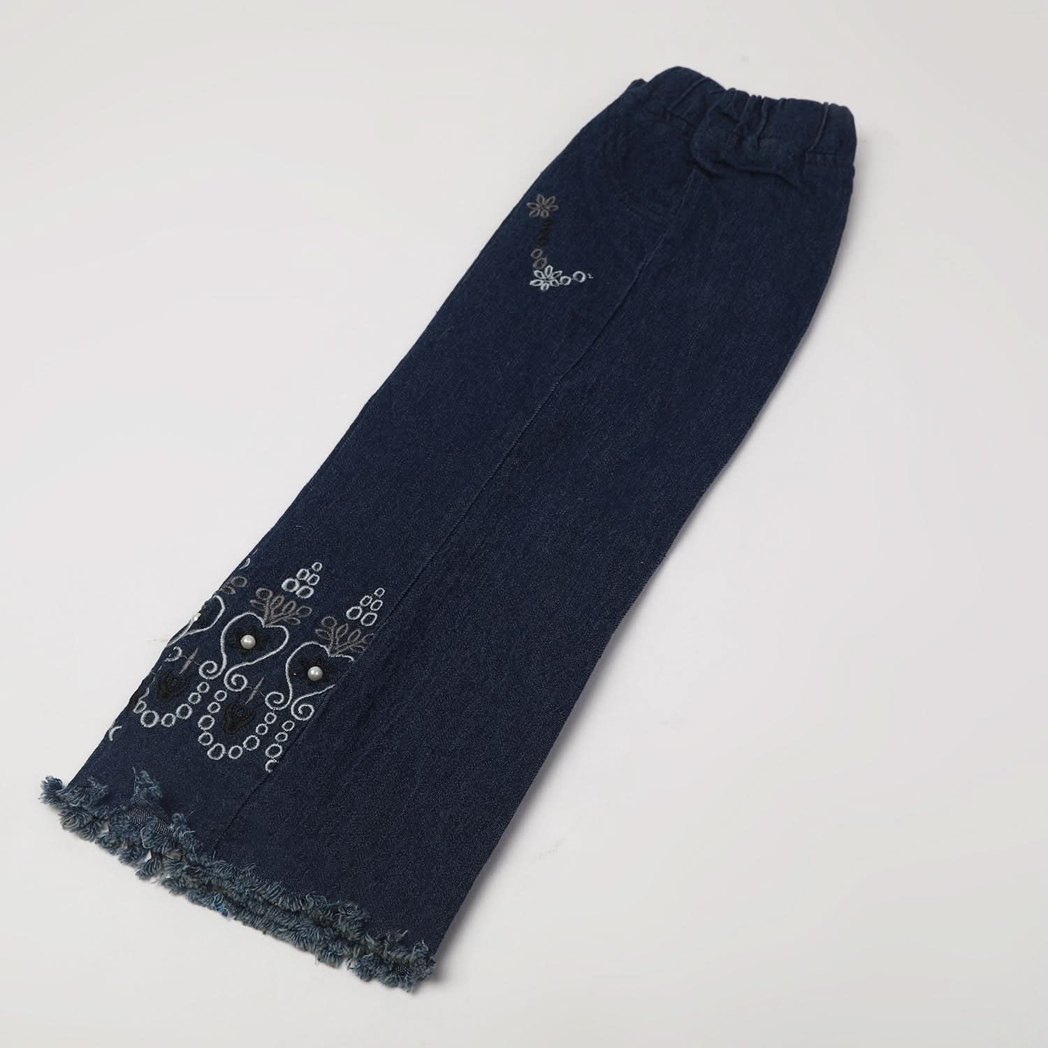 Girl's Denim Pant - Blue, Girls Pants & Capri, Chase Value, Chase Value
