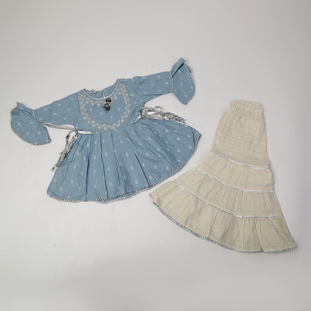 Girls Shalwar Suits - Blue, Girls Shalwar Kameez, Chase Value, Chase Value