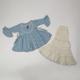 Girls Shalwar Suits - Blue, Girls Shalwar Kameez, Chase Value, Chase Value