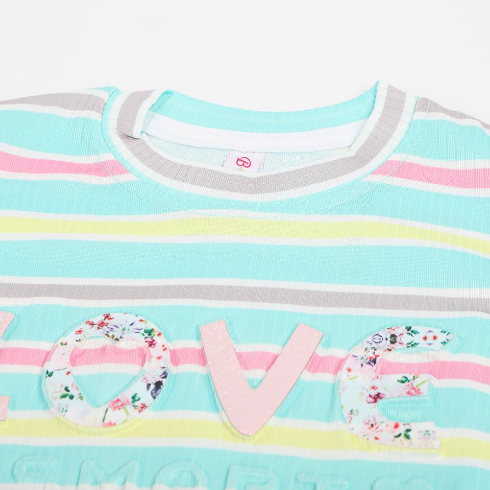 Girls Western Top - Cyan, Girls Tops, Chase Value, Chase Value