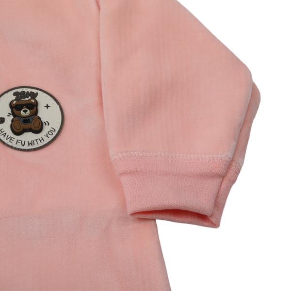 Newborn Boys Full Sleeves Romper - Pink