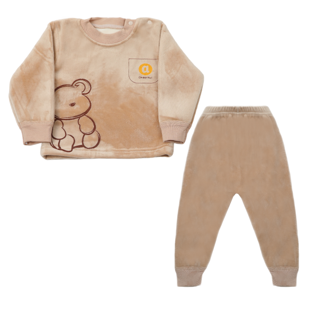 Newborn Boys Full Sleeves Suit - Light Brown, Newborn Boys Sets & Suits, Chase Value, Chase Value