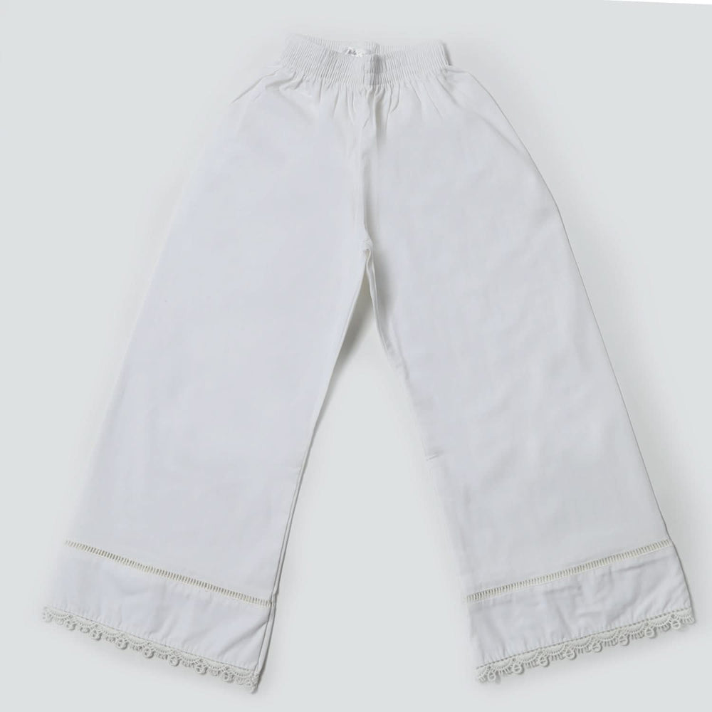 Girls Cotton Pajama - White, Girls Tights Leggings & Pajama, Chase Value, Chase Value