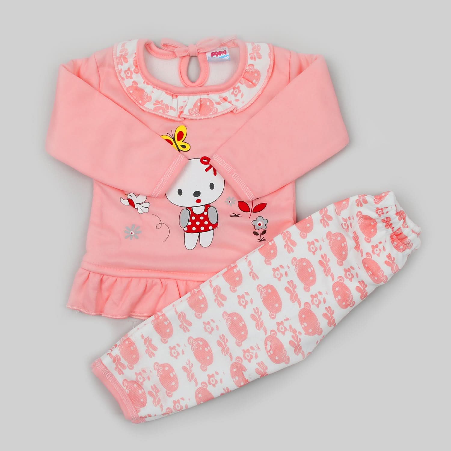 Newborn Girls Full Sleeves Suits - Baby Pink, Newborn Girls Sets & Suits, Chase Value, Chase Value