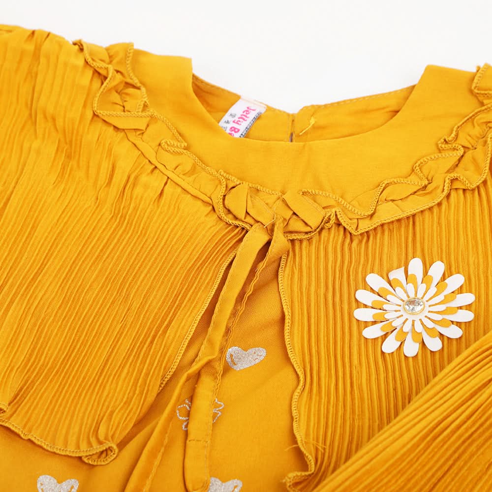 Girls Frock Suit - Mustard, Girls Frocks, Chase Value, Chase Value