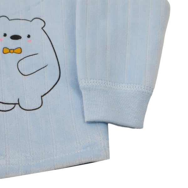 Newborn Boys Full Sleeves Suit - Light Blue